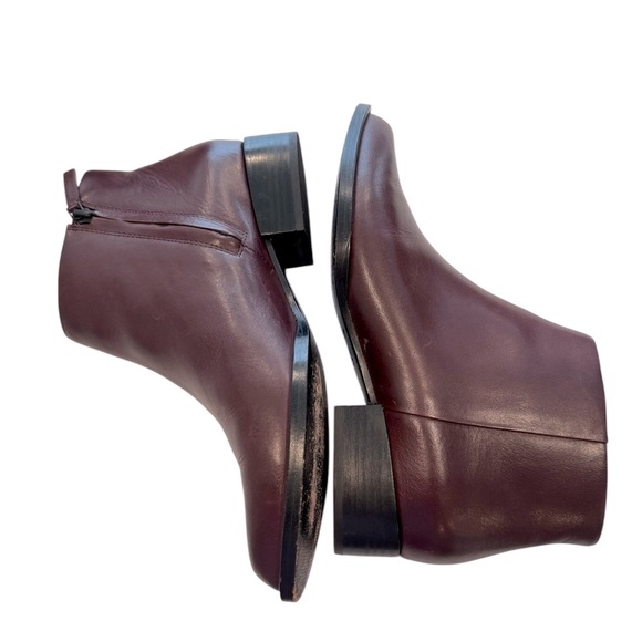 DKNY Dark Burgundy Pointy Toe Ankle Boots 8.5 - Picture 2 of 10